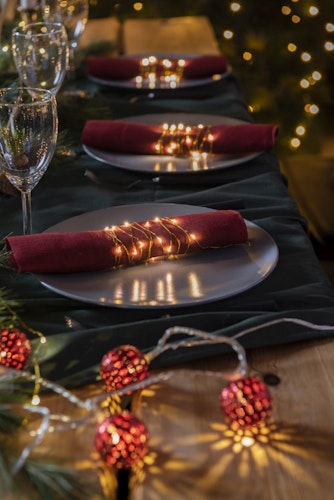 Konstsmide Weihnachtsbeleuchtung  Micro LED Lichterkette messingfarben Draht