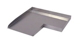 Ubbink Edelstahl Bachlauf Wolga 90° Ecke linksZubehörbild