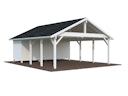 Vorschaubild Palmako Carport Robert 40,6 m² mit Geräteraum