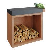 OFYR Butcher Block Storage 90 Corten Keramik Dunkelgrau