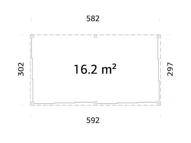 Palmako Glashaus Lumi 16,2 m² (Wintergartenanbau) - Slide