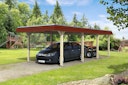 Vorschaubild Skan Holz Wendland - Walmdach Carport aus Leimholz Breite 362 cm