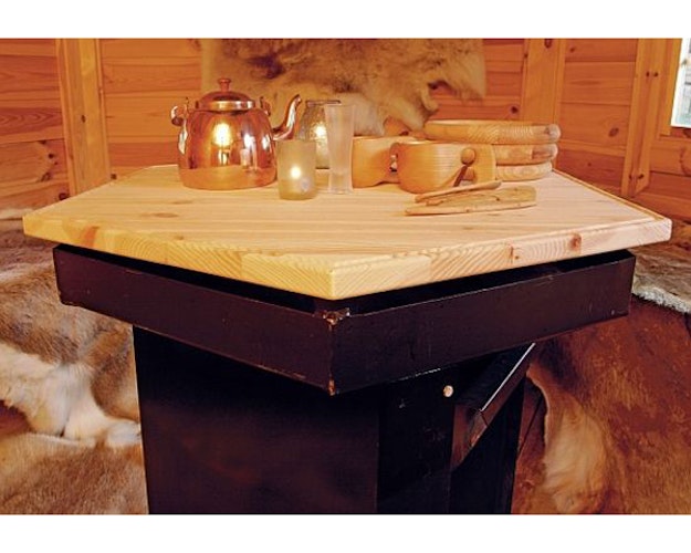 Wolff Finnhaus Kota-Tischplatte 6-eckig aus Leimholz