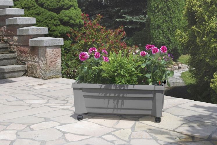 KHW Calypso Pflanzkasten auf Rollen mit Bewässerungssystem
