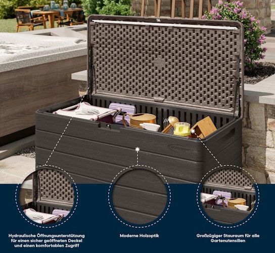 Suncast Kunststoff-Gartenbox 644 L
