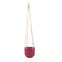 Vorschaubild Wikholm form Design Hängetopf aus Jute in pink 17 x 17 cm