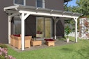 Vorschaubild Skan Holz Sanremo aus Leimholz ohne Mittelpfosten Breite 541 cm freistehende Terrassenüberdachung