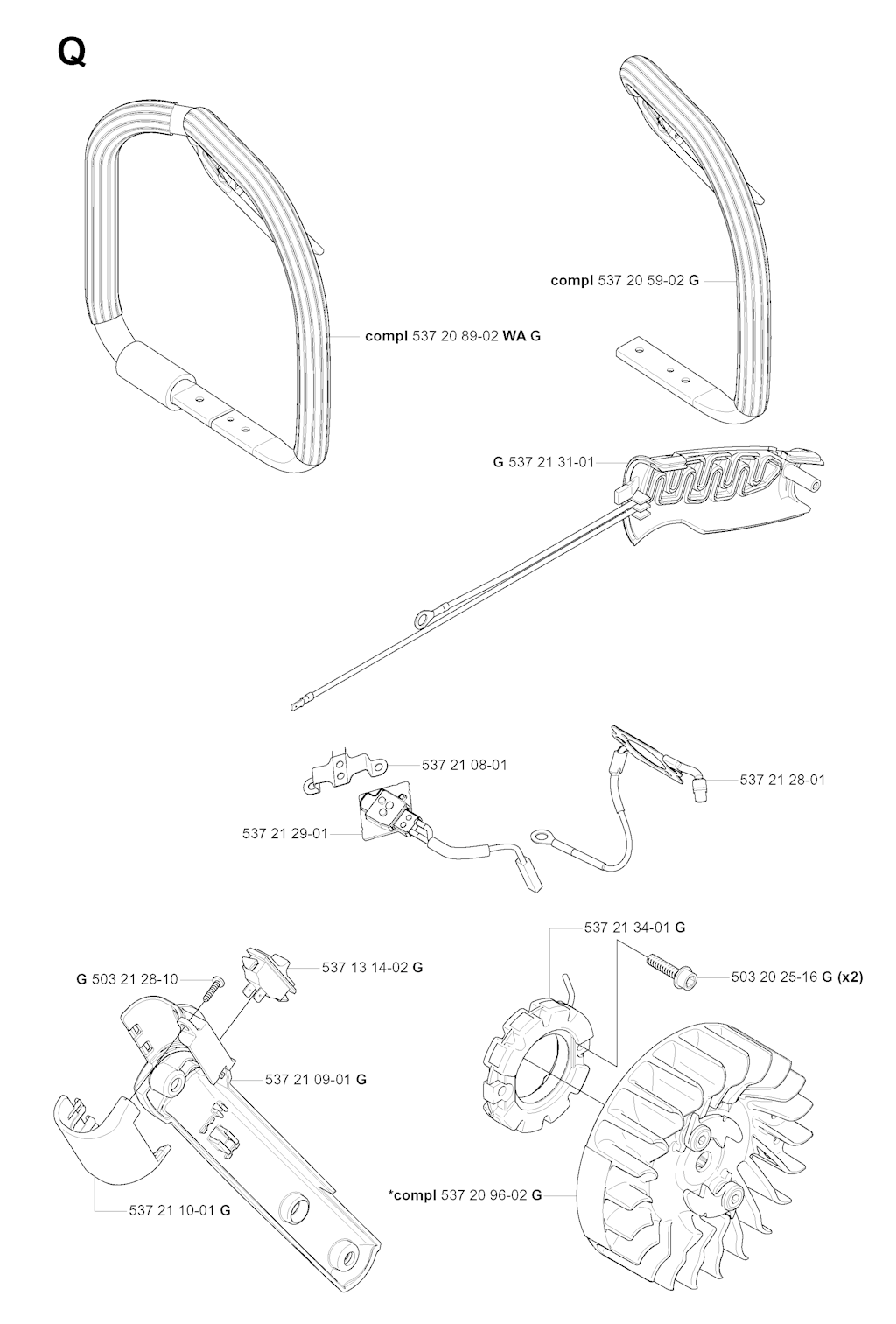 Explosionszeichnung Ersatzteile