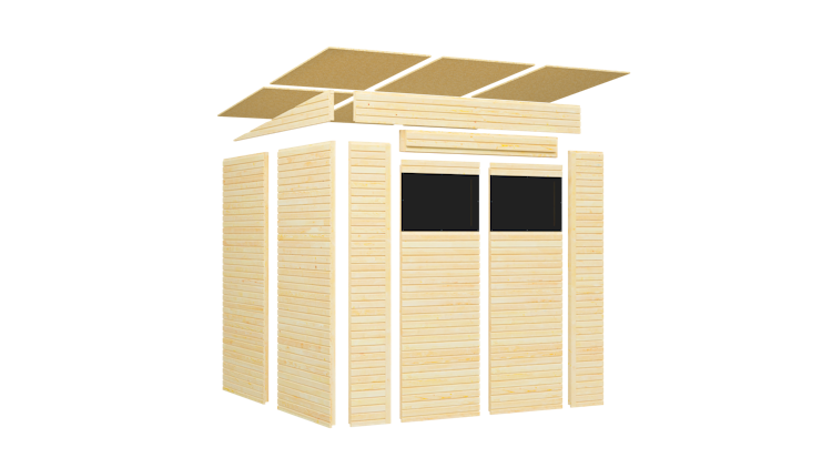 Bertilo Gartenhaus Pent Modern 3 - 18 mm