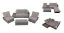 Vorschaubild Garden Pleasure Lounge Set ALCUDIA, Aluminium / Polyrattan / Kissen 100 % Polyester