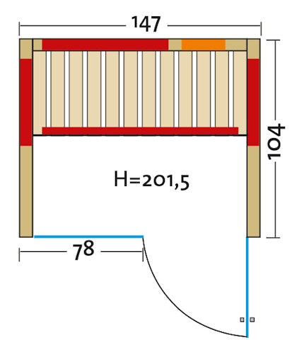 Infraworld Infrarotkabine Vario Natura 147 Glas inkl. 5-teiligem gratis Zubehörset