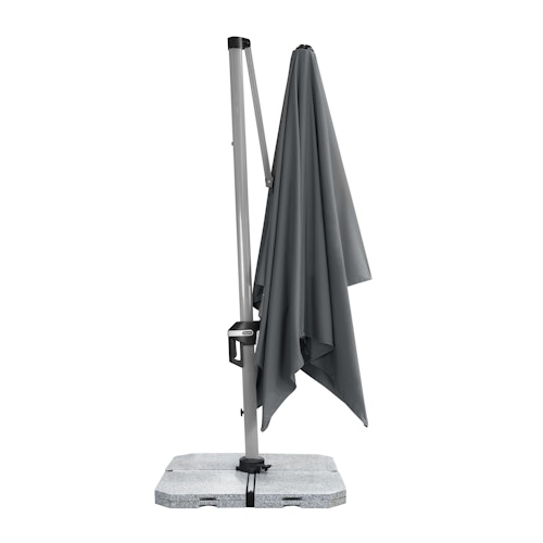 doppler Pendelschirm ACTIVE 350 x 260, Aluminium Grau / 100 % Polyester 200 g/m²