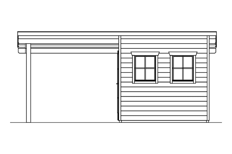 Skan Holz Gartenhaus Dilbeek - 28 mm