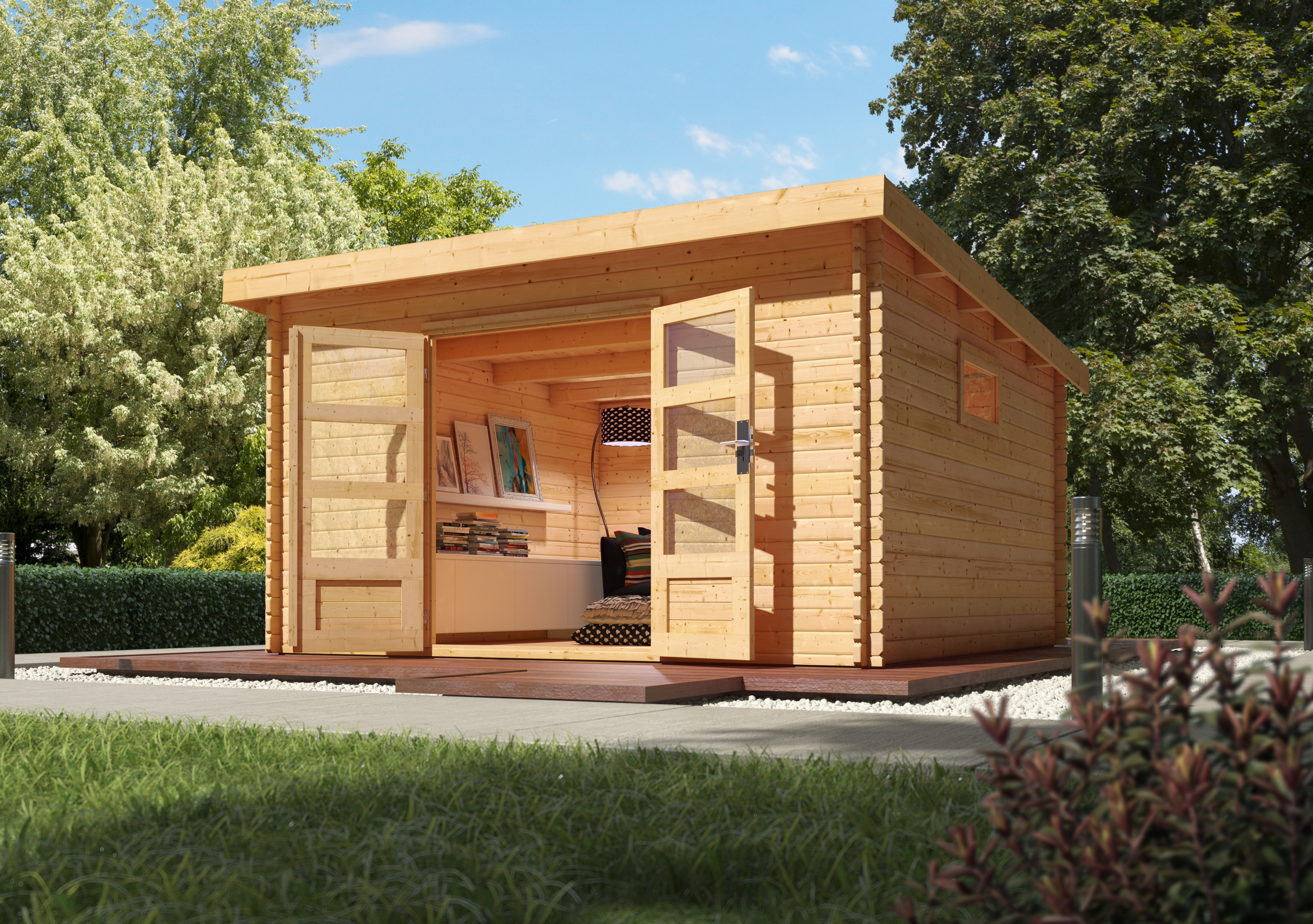 Karibu Woodfeeling Gartenhaus Trittau 3/5 - 38 mm