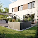 Vorschaubild KGT Aluminium Hochbeet 210 - Profile pressblank - B2,05 x T0,45 x H0,77 m - 590 l 