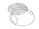 Vorschaubild Big Green Egg zweiteilige Rosterhöhung XLARGE