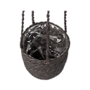 Vorschaubild Wikholm form Design Hängetopf aus Jute in Schwarz 17 x 17 cm