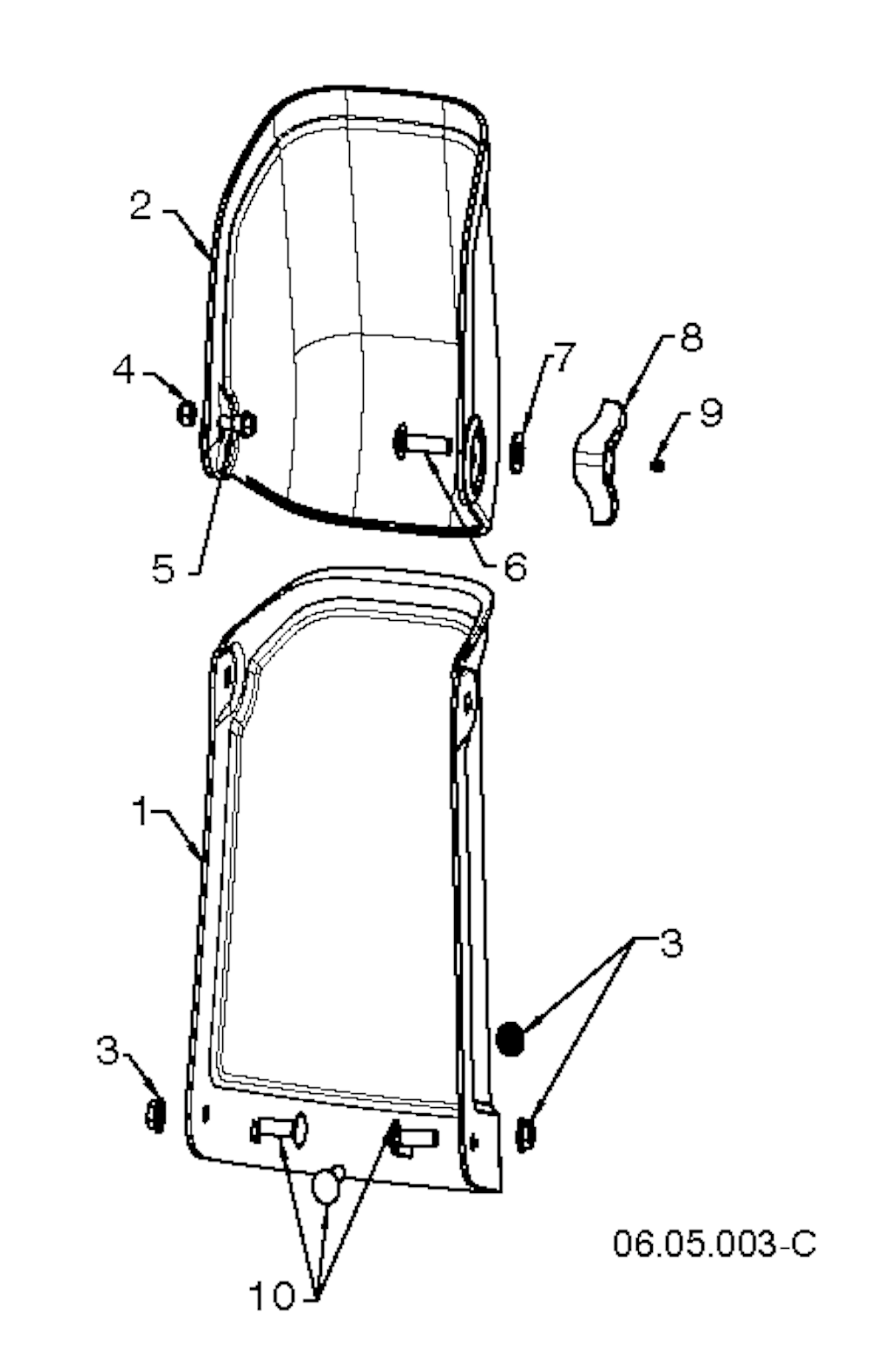 Explosionszeichnung Ersatzteile