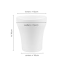 Vorschaubild Wikholm form Design Pflanzgefäß / Blumentopf Keramik creme ⌀ 14 x H 16 cm