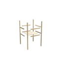 Vorschaubild Akubi Kinderspielturm Lotti inkl. Doppelschaukel, Anbauplattform und Kletterwand