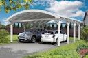 Vorschaubild Skan Holz Franken - Bogendach Doppelcarport aus Leimholz Breite 635 cm