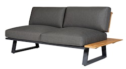 Diamond Garden Modullounge lange Ecke rechts NORA Sun & Rain, Aluminium / Recycled Teak / Tuvatextil (100 % Polyacryl)