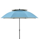 Vorschaubild doppler Strandschirm WINDPROFI 200 Manual, Aluminium Anthrazit / 100 % Polyester 80 g/m²