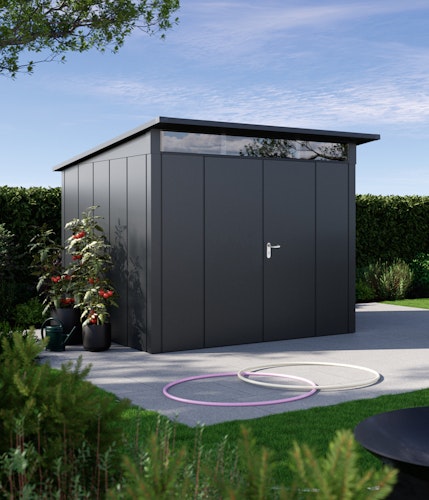 Hörmann Metall-Gerätehaus Juno JPD mit Pultdach