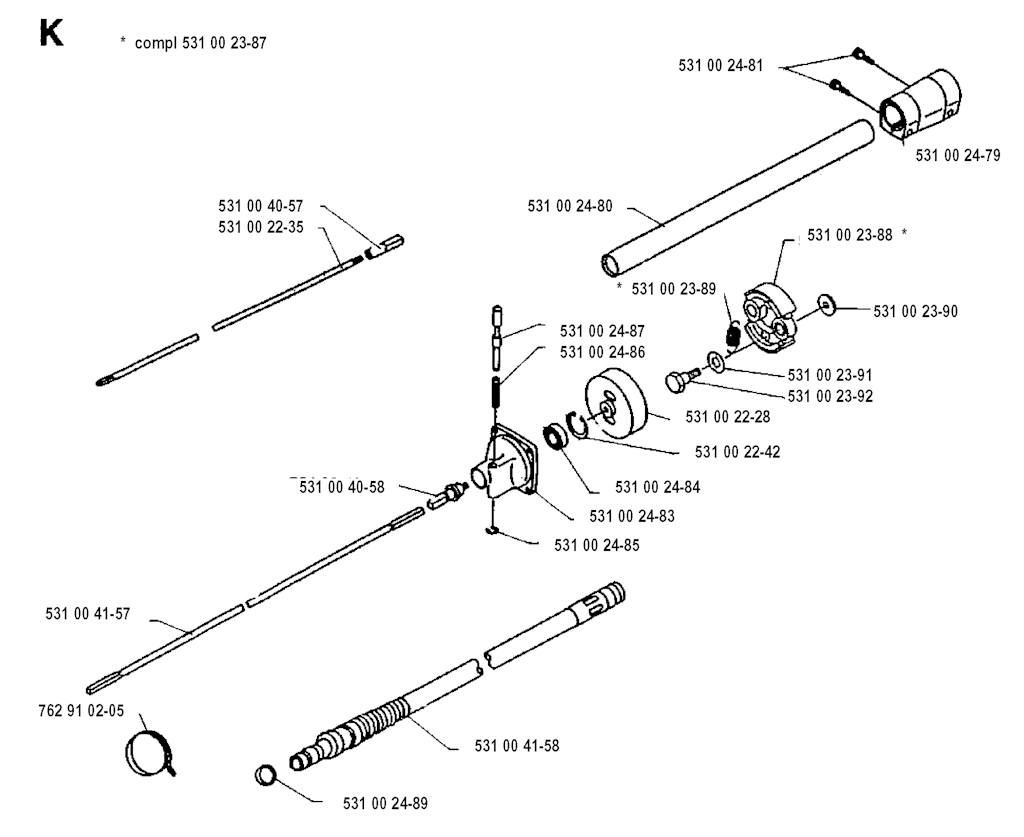 Explosionszeichnung Ersatzteile