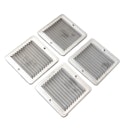 Vorschaubild Lüftungsgitter für Gartenhäuser inkl. Befestigungsmaterial & Insektenschutzgitter - 4er Set