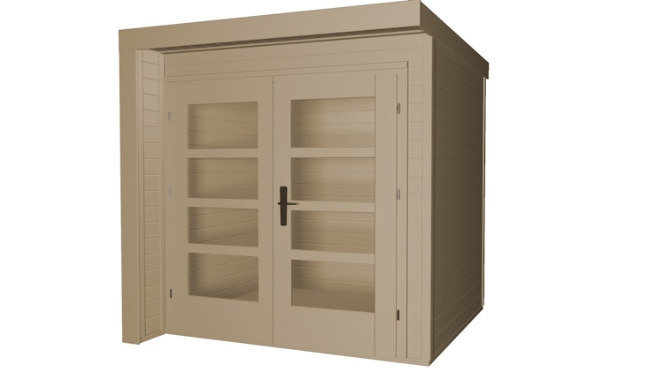 Weka Design Gartenhaus 262 A mit Doppeltür - 21 mm