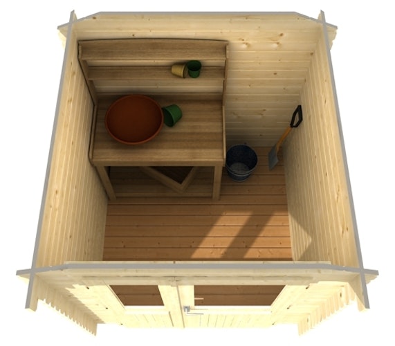 Lasita Maja Gartenhaus Morava B - 28 mm