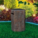 Vorschaubild Gardenforma Abdeckung für Gasflaschen, Naturstein-Optik dunkel Faserbeton, für 11 kg Gasbehälter