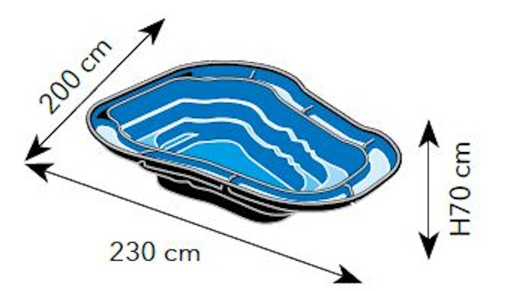 Ubbink Teichschale Fertigteich Ocean I - 1500 l