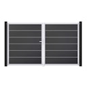 Vorschaubild GroJa BasicLine Premium Doppeltor Rahmen Aluminium EV1 3000 x 1800 mm