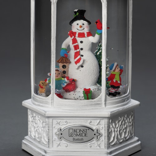 Konstsmide Weihnachtsbeleuchtung  LED Wasserlaterne Schneemann weiß
