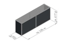 Vorschaubild KGT Aluminium Hochbeet 210 - Profile pressblank - B2,05 x T0,45 x H0,77 m - 590 l 