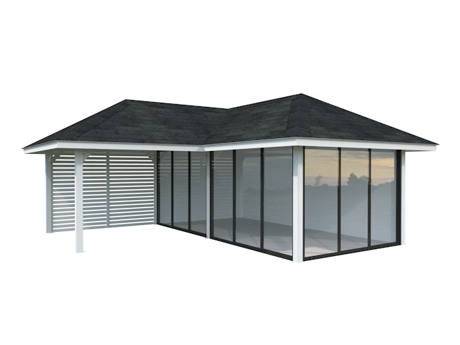 Palmako Pavillon Bianca 24,9 m² Set 214 Slide - 28 mm