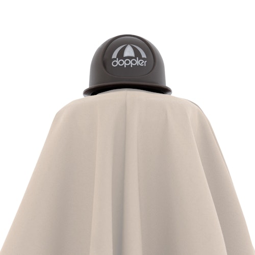 doppler Pendelschirm ALU WOOD 300 x 220, Aluminium Esche-Optik / 100 % Polyester 180 g/m²