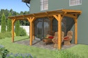 Vorschaubild Skan Holz Siena aus Leimholz mit Mittelpfosten Breite 541 cm freistehende Terrassenüberdachung