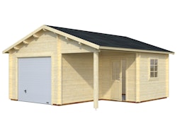 Palmako Garage Roger 21,9+5,2 m² - 44 mm - mit Sektionaltor