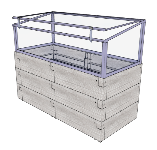 JUWEL Hochbeet "Timber" Kombiset