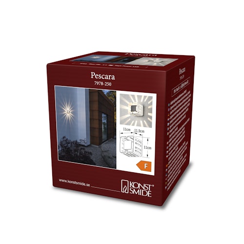 Konstsmide Wandleuchte Pescara, weiss, HighPowerLED (7978-250)
