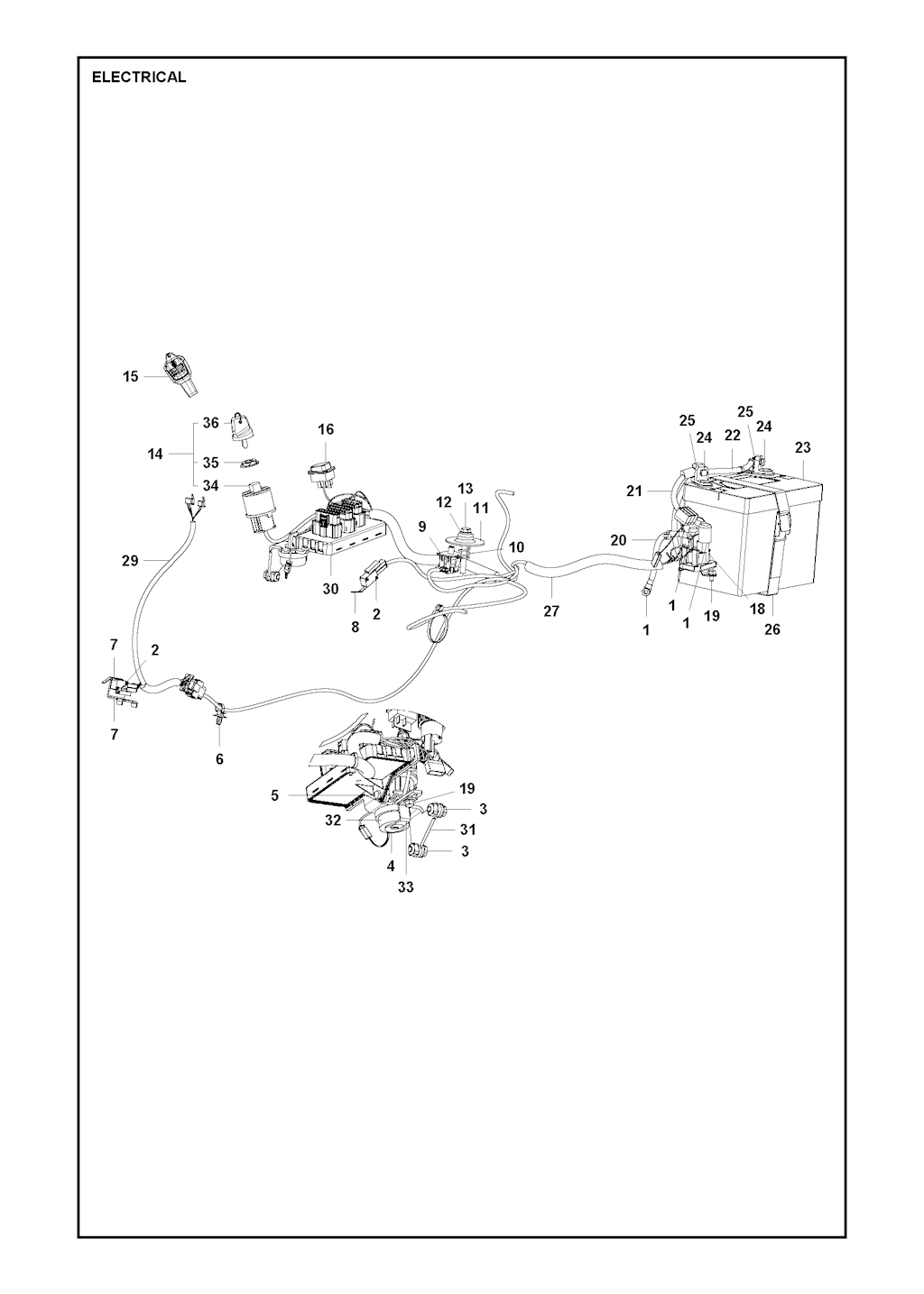 Explosionszeichnung Ersatzteile