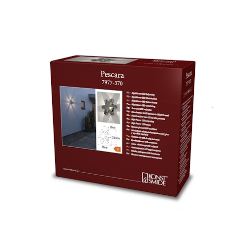 Konstsmide Wandleuchte Pescara, versch. Farben