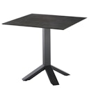 Vorschaubild Diamond Garden Tisch SHEFFIELD 80 x 80 cm, Edelstahl Dunkelgrau / HPL Granit Dunkel