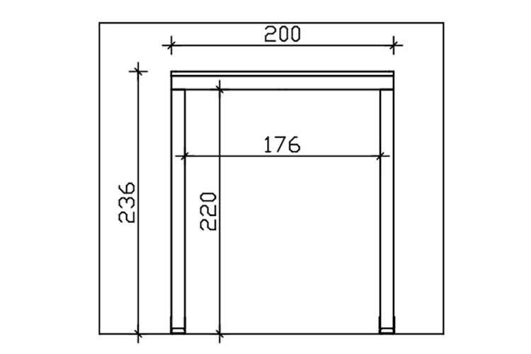 Skan Holz Flachdach Vordach Fehmarn