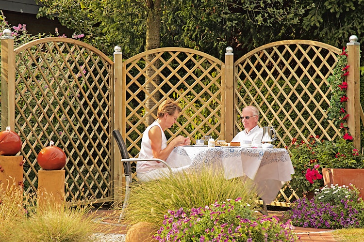 T&J DIAGONAL BOGEN Rankzaun 6 x 6 cm 180 x 180/160 cm