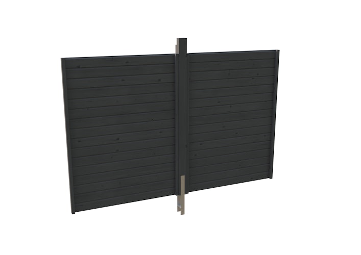 Skan Holz Rückwand für Einzelcarports - Profilschalung