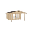 Vorschaubild Weka 45 mm Weekendhaus 137 A mit Vordach (200 cm)